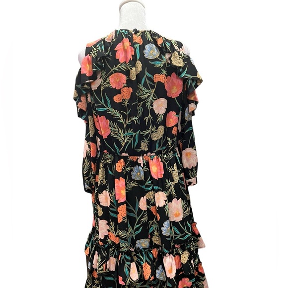 Kate Spade Floral Blooming Cold Shoulder Dress - Picture 2 of 9